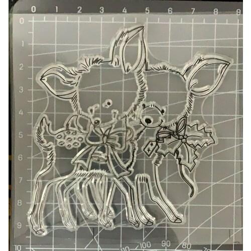 Deer Transparent Silica Gel Dog Seal , Exquisite Design DIY Album