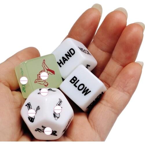Samox Russian Dice Russian Sex Dice Acrylic Erotic Toys Adult Sex Toys For Couple Women Men Sexy Posture Dice Novelty Party Gift