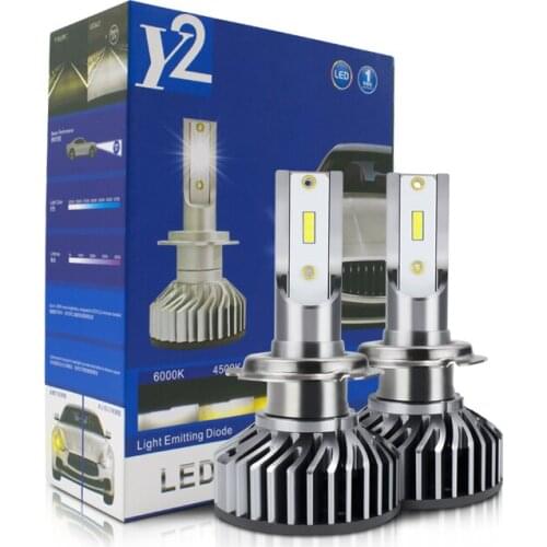 2pcs LED H1 H3 H7 H4 H13 H11 9004 880 9007 Auto Car Headlight Bulbs CSP 50W 16000LM 6500K for 12V to 24V 200M Lighting range