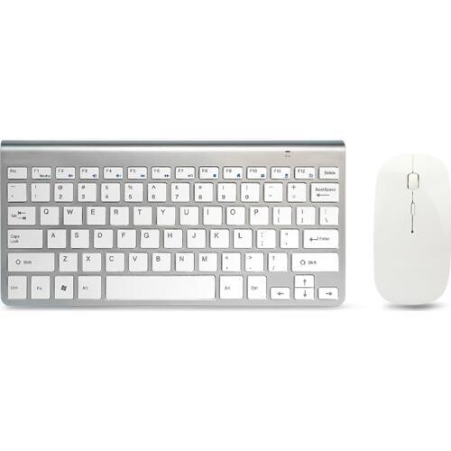 Ultra Compact Wireless Keyboard and Mouse Combo Set 2.4G Wireless Keyboard Moues Combo for Apple Mac Windows XP/7/10 IOS