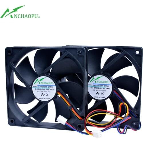ACP12025B 12cm 120mm fan 120x120x25mm DC24V 0.20A Speed monitoring Functional cooling fan for inverter power supply
