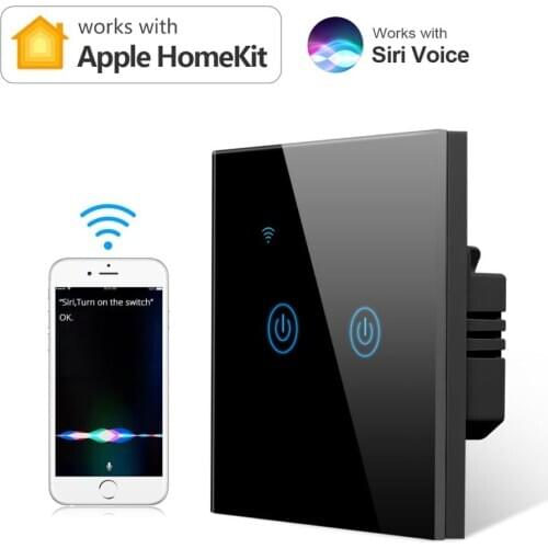 WIFI Switch Apple Homekit Smart Home Control 1 Gang 2 Gang 1 Way 220V EU Wall Switch Timmer 10A 2.4GHz