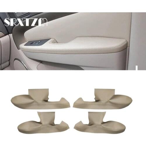 Microfiber Front / Rear Door Panels Armrest Leather Cover Protective Trim For chevrolet Epica 2007-2013