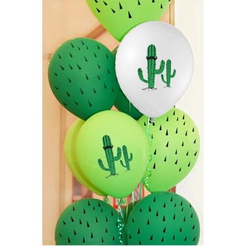 12inch cactus balloons birthday summer hawaiian theme decoration balloons forest birthday party supplies