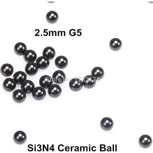 2.5mm Silicon Nitride Ceramic Ball Si3N4 Grade G5 100PCS/Lot used in Bearing,Pump,Valve ball, linear slider 2.5mm ceramic ball
