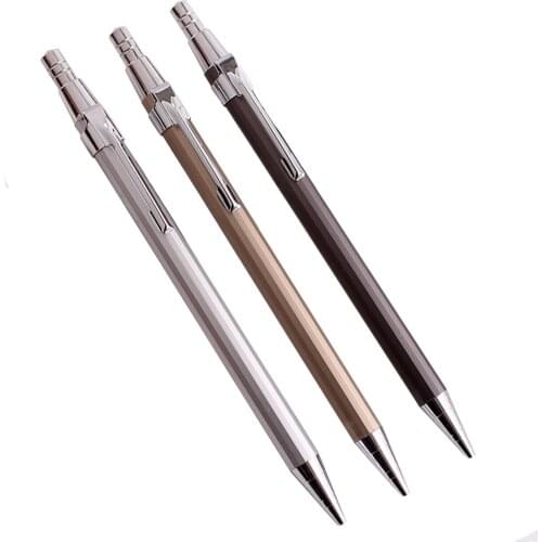 2 pcs Used for school and office stationery pencil metal mechanical pencil 0.5mm / 0.7mm mechanical drawing pencil