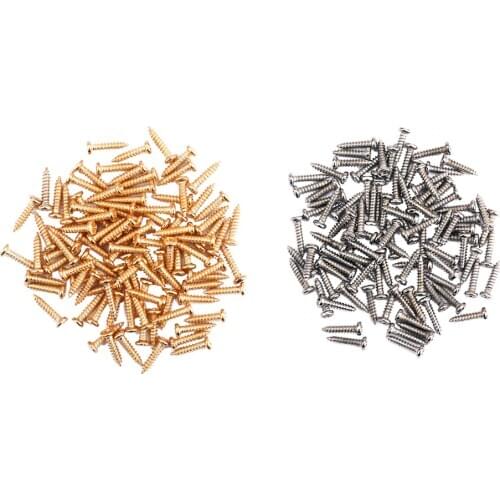 200pcs Tuning Peg Tuner Mounting Screws for Guitar Bass Parts
