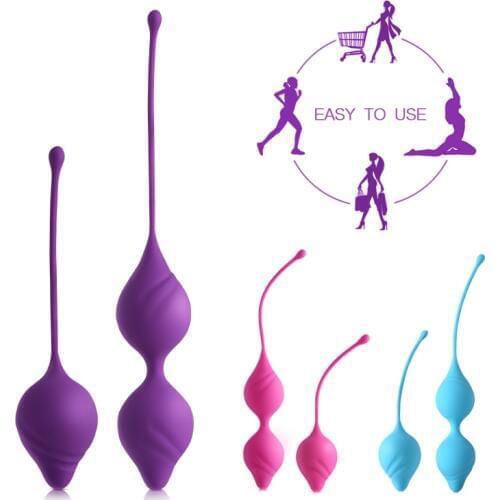 3pcs/set Silicone Kegel Ball Female Trainer Ball Vagina Tightening Machine Smart Ben Wa Ball Geisha Ball Adult Sex Toy for Women