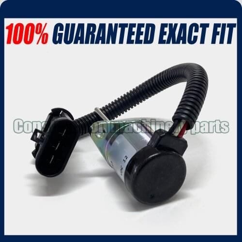 FUEL SHUT OFF SOLENOID SWITCH FOR BOBCAT 6691498 1503ES12A5UC4S EXCAVATOR FUEL SHU