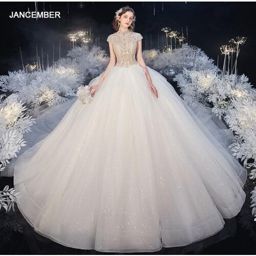 ASN019 Bohemian Wedding Dress 2021 Vintage Sleeveless Backless Sweep Train Gorgeous Robe De Mariee Low Back Charming