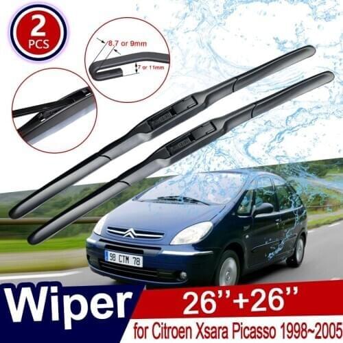 Car Wiper Blade for Citroen Xsara Picasso 1998~2005 Front Window Windscreen Windshield ( NOT SIDE PIN ) 2004 Car Accessories