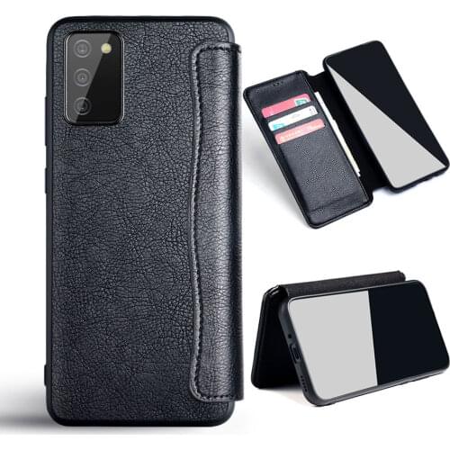 Case For Samsung Galaxy A02S SM-A025F Business Pu Leather No Magnet Flip Cover For Samsung Galaxy M02S SM-M025F Case