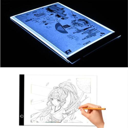 Dimmable LED Graphic Tablet Writing Diamond Painting Tool Light Box Pads Digital Drawing A4 Copy Tablet Daimond embroidery