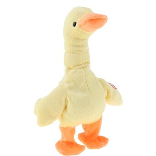 Electronic Walking Yellow Duck Pet Musical Animal Toy Soft Plush, Dancing and Singing Moo With Realistic Design And Sounds