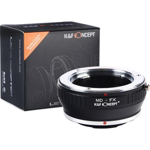 K&F Concept Lens Adapter MD-FX Adapter Ring Minolta MD on Fujifilm FX Mount FX XPro2 X-T2 X-M2 camera X-T20 X-T3 X-T30