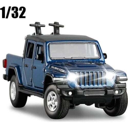 1/32 2020 Gladiator RUBICON Toy Vehicles Model Alloy Toys 6 Open Door High Simulation Collection Boy Gift Car Kids