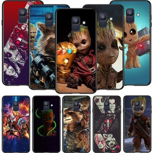 Guardians of the for Galaxy Marvel For Samsung A8 A9 A7 A750 A6 A5 A3 A6S A8S Star Plus 2016 2017 2018 Black Soft Phone Case