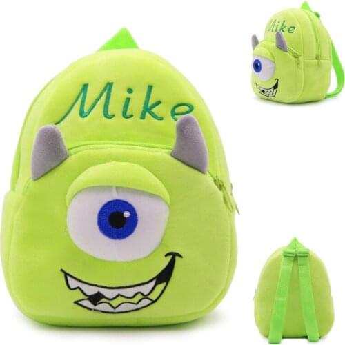 3D Cartoon Plush Backpacks Kindergarten Schoolbag Animal Kids Travel Mini Bag Children Plushie School Bags Girls Boys Bookbag