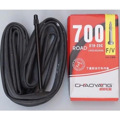 Road Bicycle Inner Tube 18/25C 700c 100mm Fv Presta Valve Road Bike Tyres Cycling Tire Rubber Tube Wide Tire for Road Bike