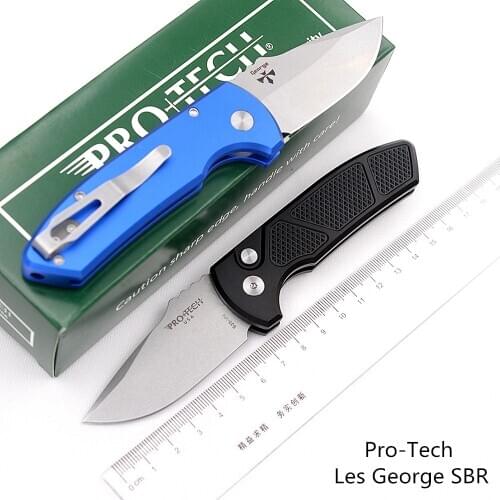 JUFULE ProTech George SBR Mark S35VN blade Aluminum hunt camping Pocket outdoor Survival kitchen EDC Tool Tactical folding knife