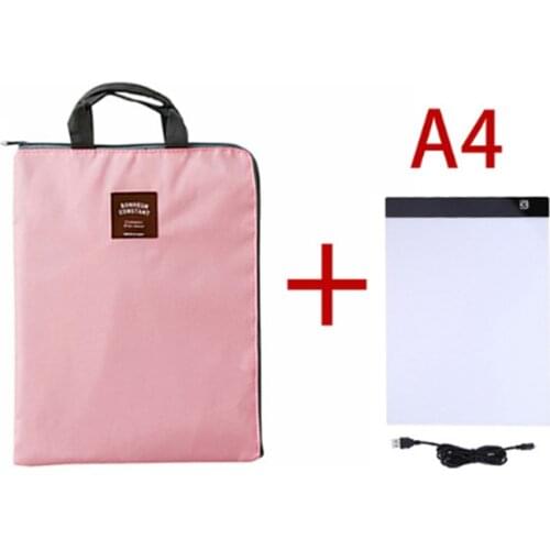 Storage Bag Led Pad Kits A4 Size Three Level Dimmable Led Light Pad Eye-Protection Easier for Diamond Painting Embroidery