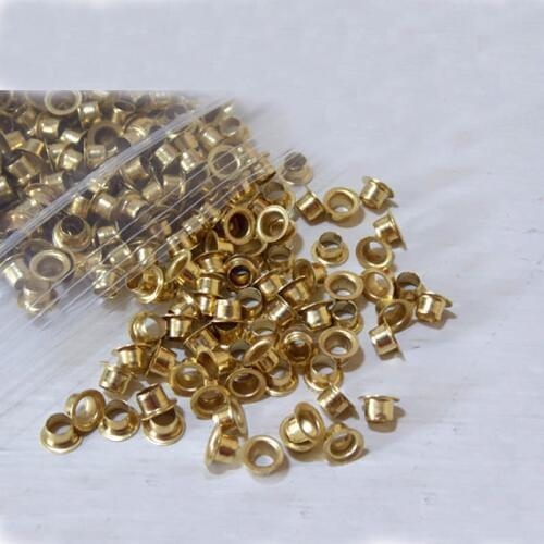 Inner Dia. 3mm Gold Grommets Rivets Eyelets