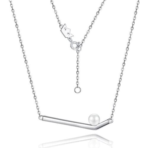 S925 Sterling Silver Pearl Womens Necklace