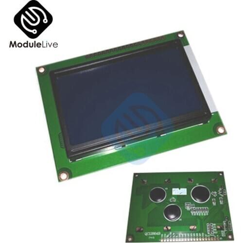 12864 128x64 Dots Graphic Blue Color Backlight LCD Display Module For Arduino Raspberry Pi