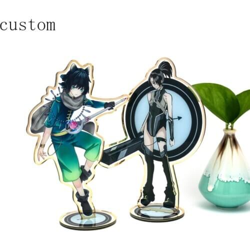 15cm Personalized Anime Gold Edge Acrylic Table Standees for Gift