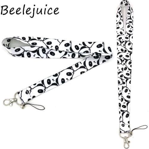 24pcs Panda Mobile phone lanyard For keys ID Card Pass Gym USB badge holder DIY Hang Rope Tags Strap Neck Lanyards