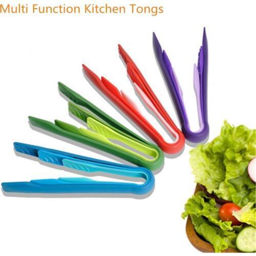 3pcs/set Kitchen Cooking Salad Serving BBQ Tongs Utensil Cooking Tong clip Clamp accessories Kitchen Tool Cook Accessories