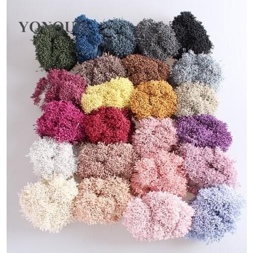 4000PCS/LOT 60MM Matte Double Heads Mini Flower Stamen Pistil Artificial Pearl Flowers Hair Accessories Handmade DIY Crafts