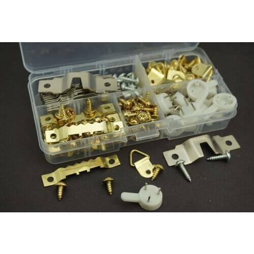 80 PCS/Lot Decoration Painting Photo Frame Plastic Invisible Seamless Nail Assortment & Screws Free Shipping