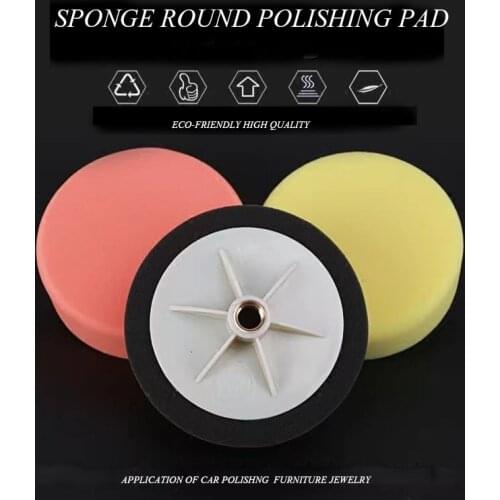 Auto Car Polishing Pad For Polisher Sponge Wheel Waxing Orange Car Accessories Polishing Disc Wash Maintenance 5Inch 125mm