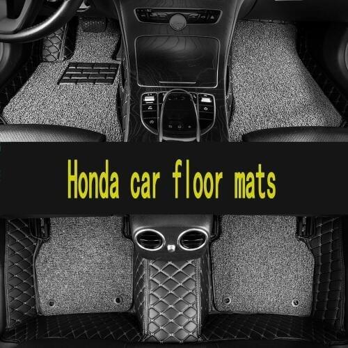 Custom car floor mats for honda accord 2003 2007 city jazz crv civic stream elysion spirior insight auto accessories car mats