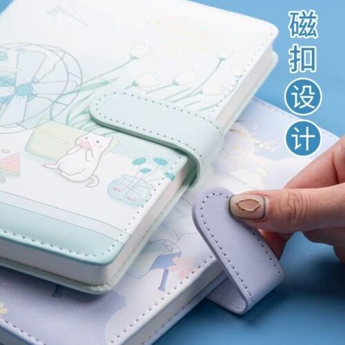 Handbook A5 Notebook Magnetic Buckle Illustration Notebook Diary Planner Journal