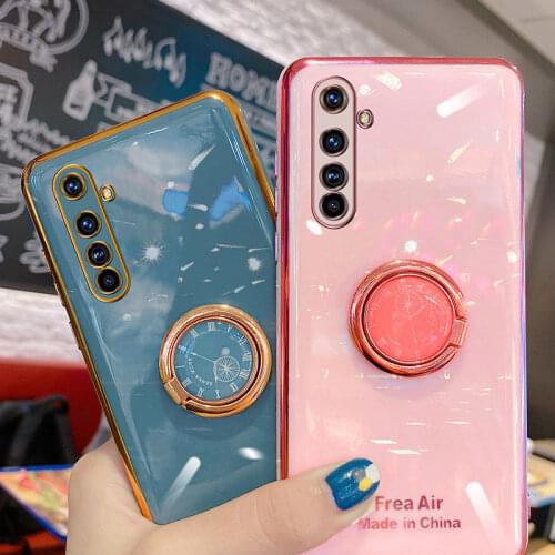 Phone Holder Case For OPPO Realme XT Case Soft Silicone Stand Cover For OPPO Realme X2 Case Realme XT X2 Shockproof Fundas