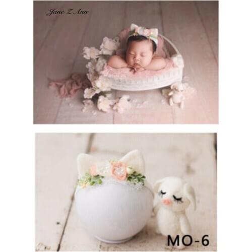 Jane Z Ann Newborn photography doll hat handmade knitted studio shooting accessories animal costume bear monkey rabbit lion dog