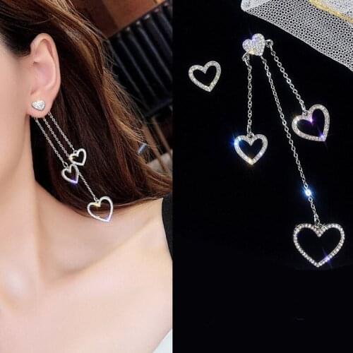 Korean Jewelry Hollow Heart Geometry Earrings For Women Tassel Earrings 2020 Gifts Orecchini Brincos Pendientes Oorbellen