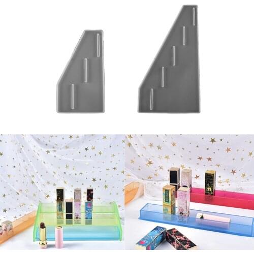 1Set Lipstick Storage Box Silicone Molds Lipbalm Trinket UV Epoxy Resin Mold for DIY Jewelry Making Makeup Container Accessories