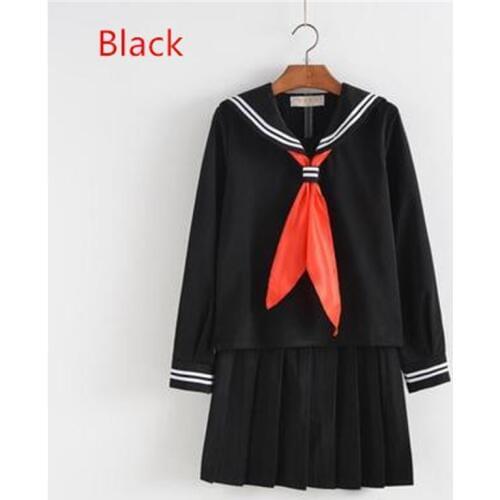 My Hero Academia Cosplay Costume Anime Cosplay Boku no Hero Academia Himiko Toga JK Uniform Women Sailor Suits with Sweaters Wig