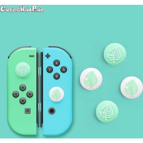 4Pcs Animal Crossing Cute Cat Paw Pad Claw Thumb Stick Grip Cap Joystick Cover For Nintend o Switch Lite Joy-Con Controller Case