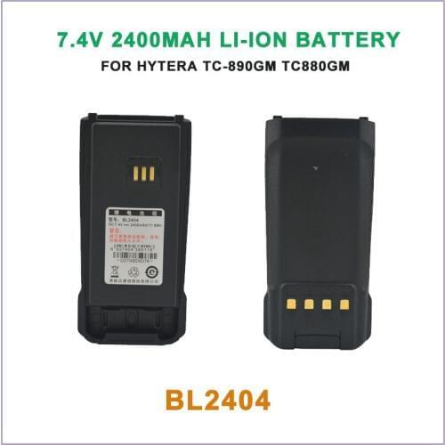 New Arrival Hytera BL2404 2400mAh Li-ion 7.5V Battery For HYT Hytera TC890GM TC-880GM Portable Walkie Talkie