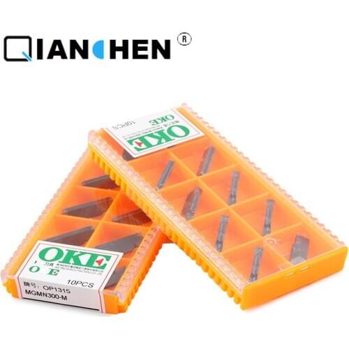 OKE 10pcs/lot High Precision High Performance High Strength CNC MGMN300-M OP1315 Industry Carbide Inserts External Turning Tool