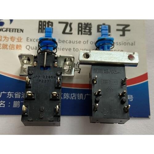 1PCS P227EE2B20A US E-SWITCH JPP.2295M P227 power discharge originates from the lock switch 6-pin button with lock 7A125V
