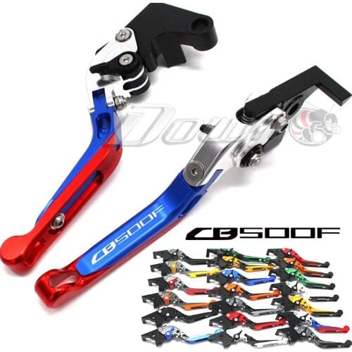 !With Logo CNC Motorcycle Foldable Extending Brake Clutch Levers For Honda CB500F CB500 F CB 500 F 2013-2016