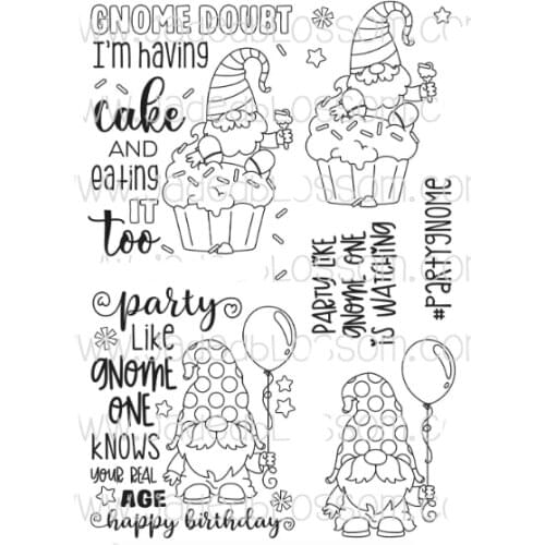Santa Claus Cake Clear Rubber Stamp Sheet Cling Scrapbooking DIY Cute Pattern Photo Album Paper Decoration