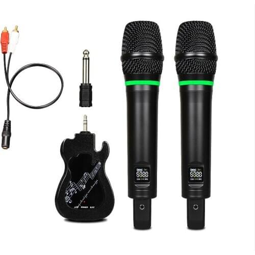 UHF Universal Wireless Microphone Handheld Mikrofon For Home Theater Speaker Live Broadcast Power Amplifier Mixer
