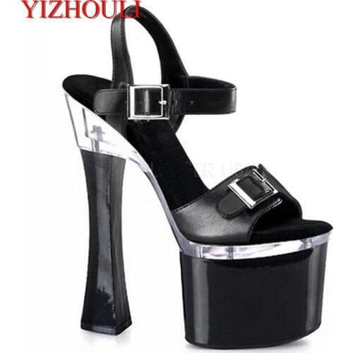 2018 Women Fashion Buckle Peep Toe Round Toe Suede High Heel Sandals Lady Sheepskin shoes for women