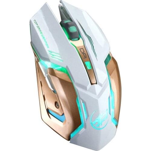1pc Rechargeable T1 Wireless Silent LED Backlit USB Optical Ergonomic Gaming Mouse